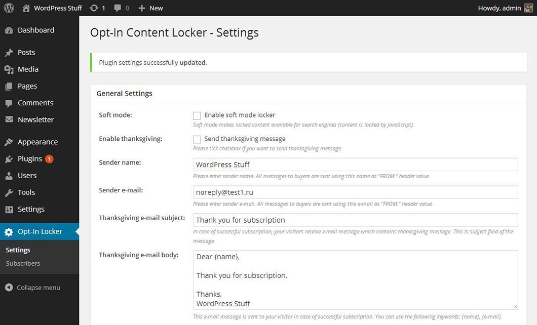 Opt-in content locker